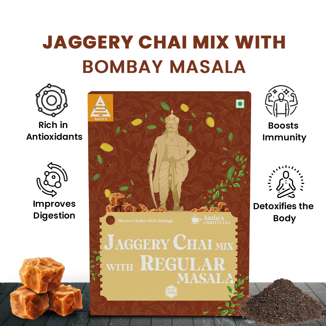 JAGGERY CHAI MIX WITH REGULAR MASALA(250gm)