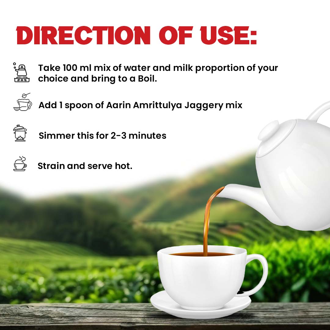 JAGGERY CHAI MIX WITH IRANI MASALA(250gm)