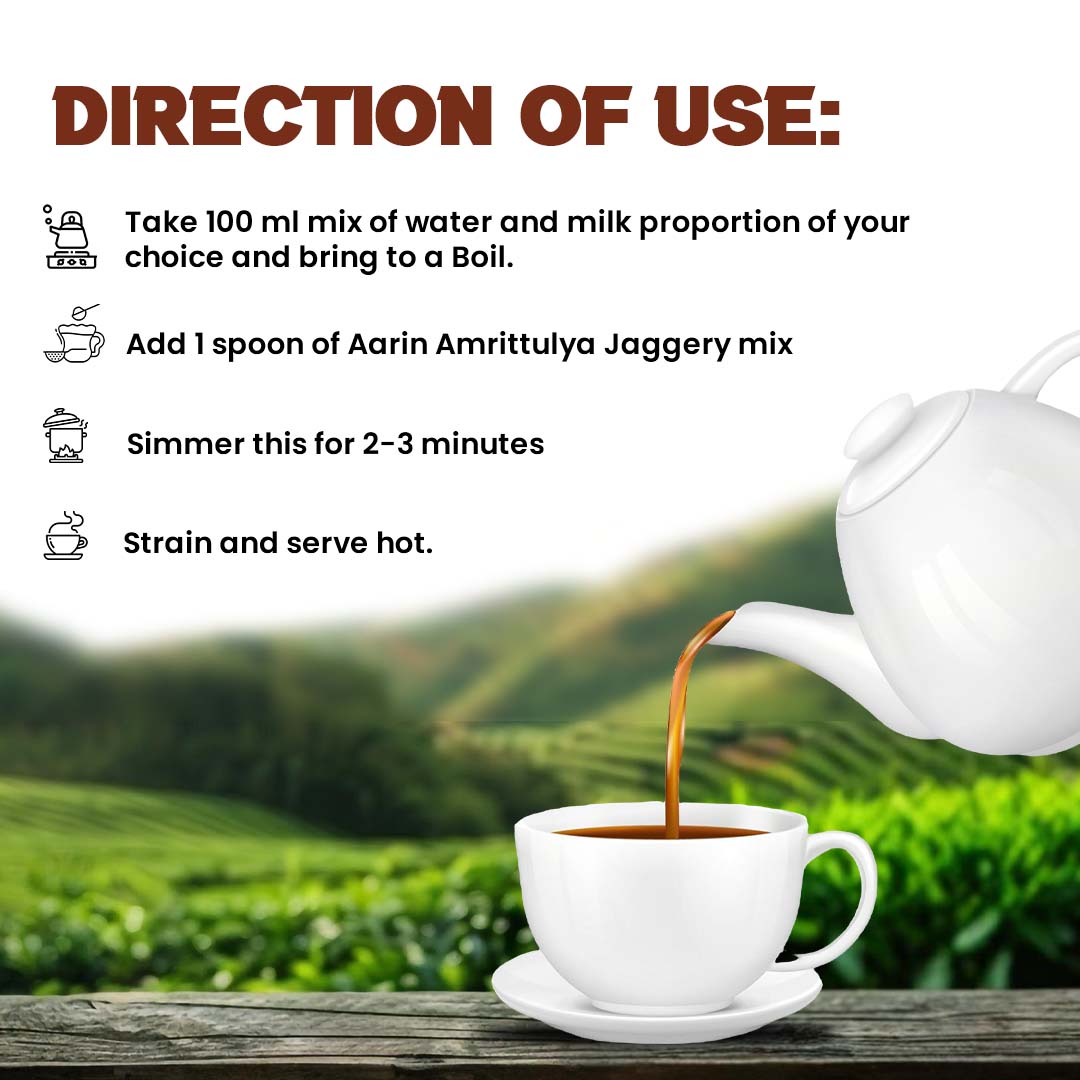 JAGGERY CHAI MIX WITH REGULAR MASALA(250gm)