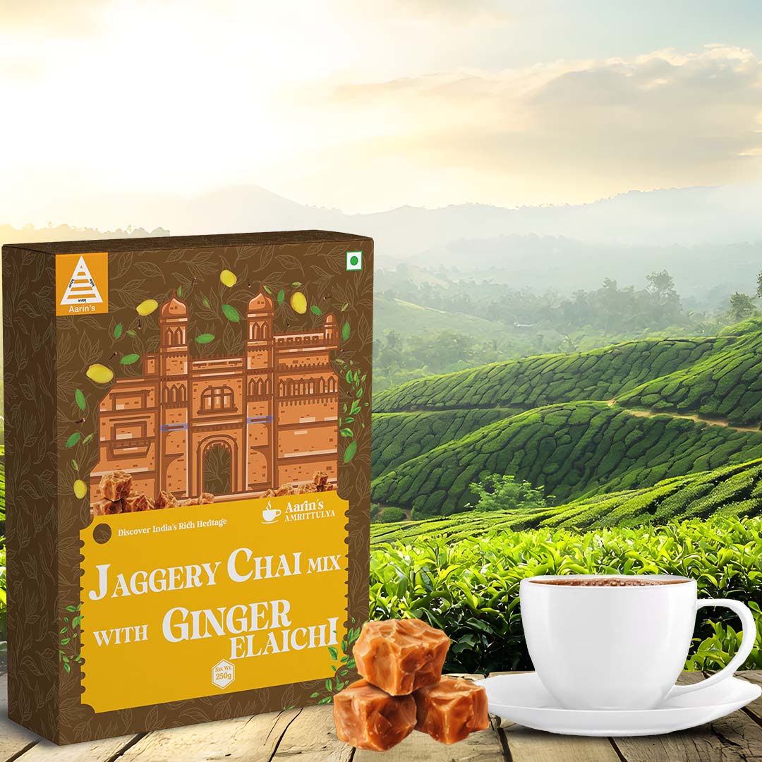 JAGGERY CHAI MIX WITH GINGER ELAICHI(250gm)
