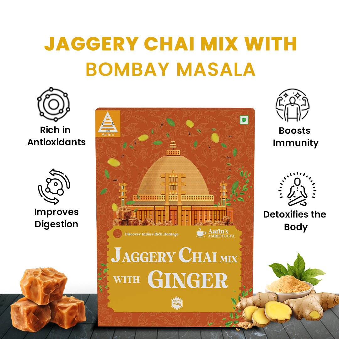JAGGERY CHAI MIX WITH GINGER(250gm)