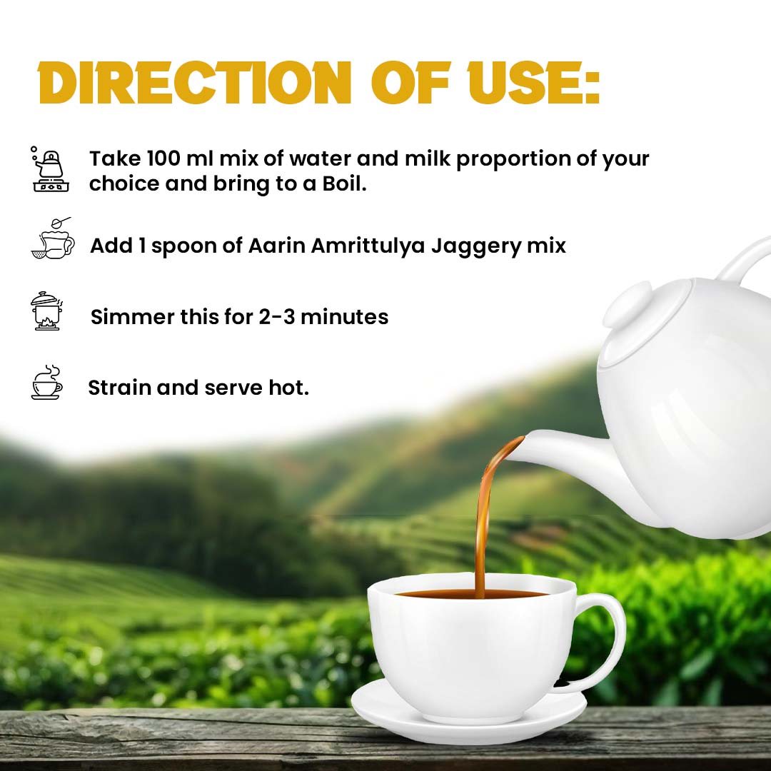 JAGGERY CHAI MIX WITH GINGER(250gm)