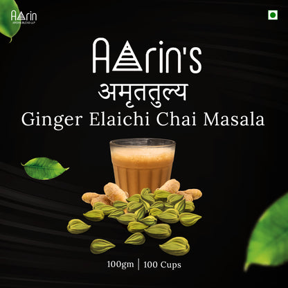 Aarin's amrittulya Ginger elaichi Chai Masala